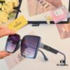 Fendi 2024 New Arrival F Logo Fashion Sunglasses Retro Trendy Square Frame UV Protection Slimming Sunglasses Ins Style