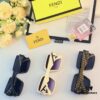 Fendi New Retro Oversized Square Sunglasses for Women, Fashionable European and American Style Street Snap Celebrity Sun Glasses