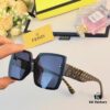 Fendi New Retro Oversized Square Sunglasses for Women, Fashionable European and American Style Street Snap Celebrity Sun Glasses