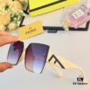 Fendi New Retro Oversized Square Sunglasses for Women, Fashionable European and American Style Street Snap Celebrity Sun Glasses