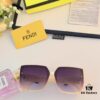 Fendi New Retro Oversized Square Sunglasses for Women, Fashionable European and American Style Street Snap Celebrity Sun Glasses