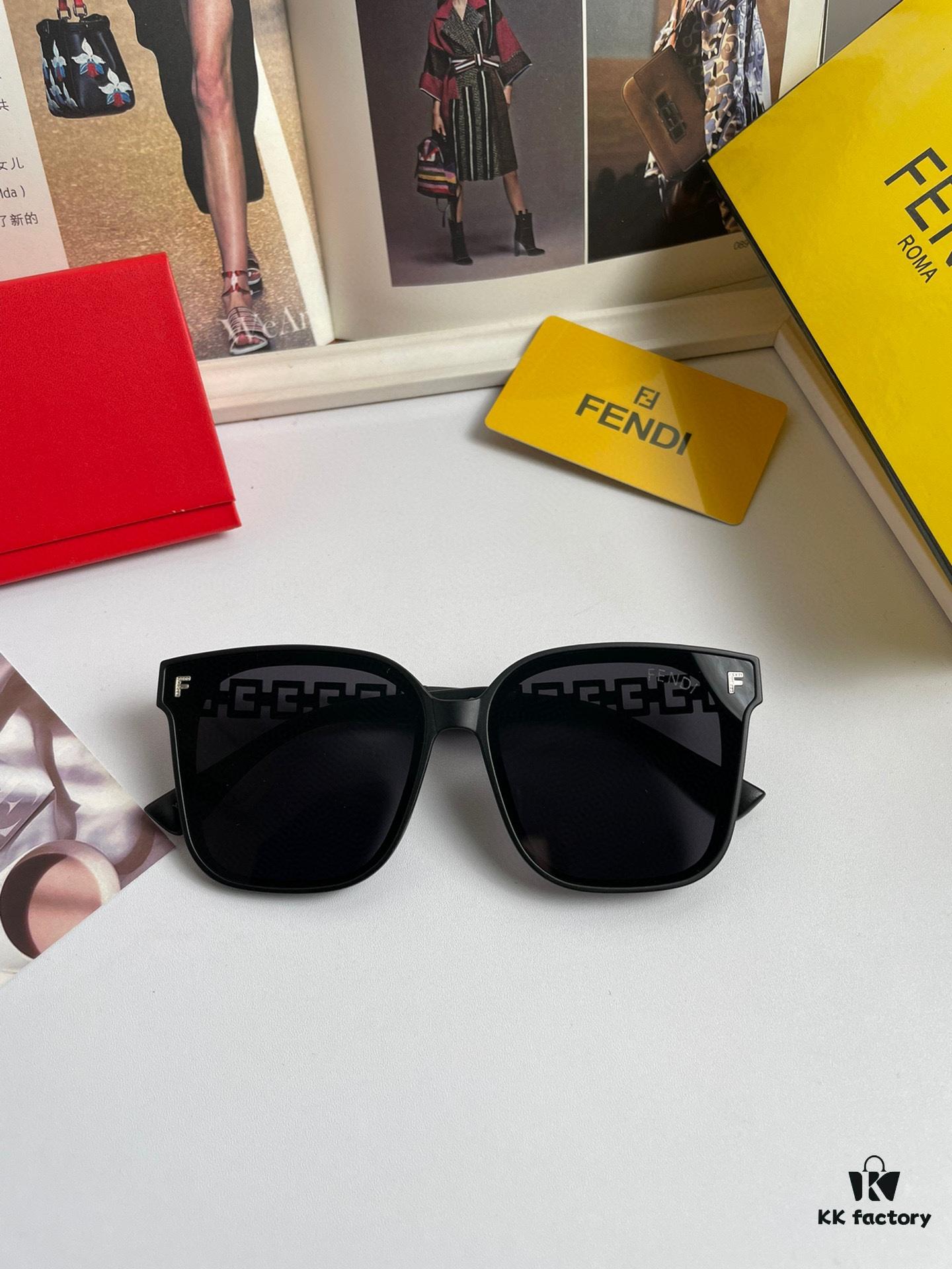 New Arrival: FENDI Women's Polarized Sunglasses with TR Frame, Imported Bolli High-Definition Polarized Lenses, Metal Logo on Temples, Luxury Custom Design, Stylish and Perfect for Travel and Driving