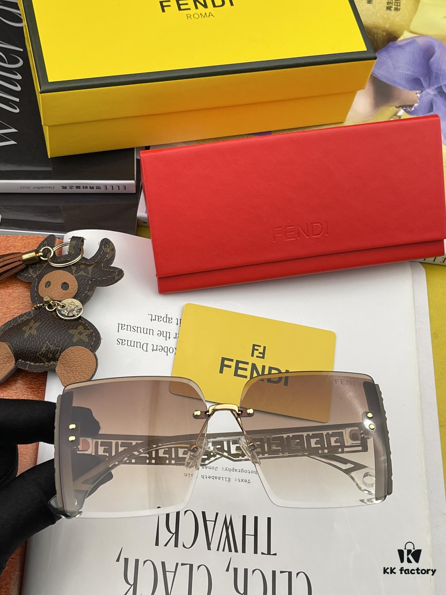 Oversized Square Fendi 2023 Spring New Arrival Sunglasses Frame Popular Bestseller with FF Logo Iconic Design