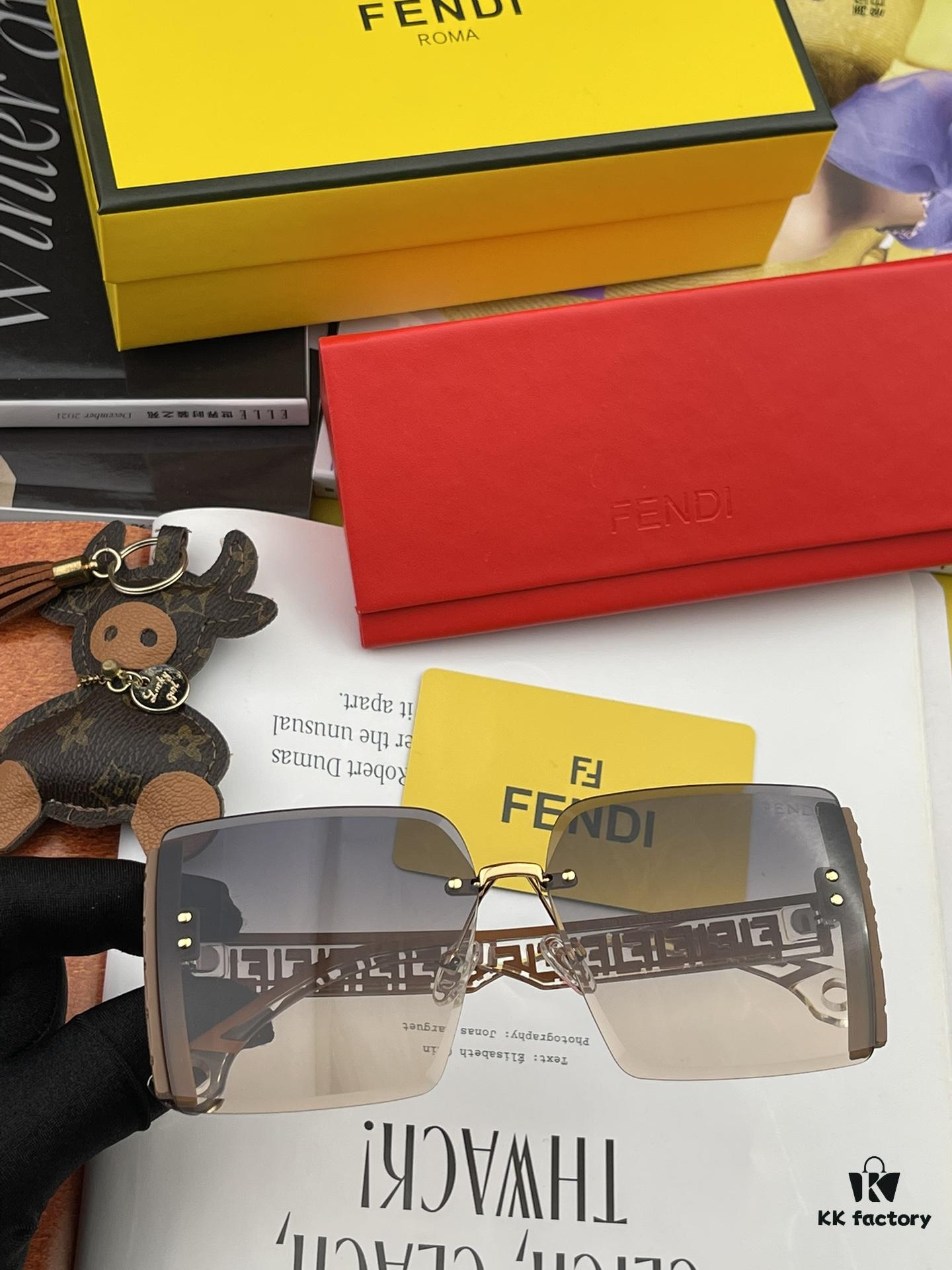 Oversized Square Fendi 2023 Spring New Arrival Sunglasses Frame Popular Bestseller with FF Logo Iconic Design