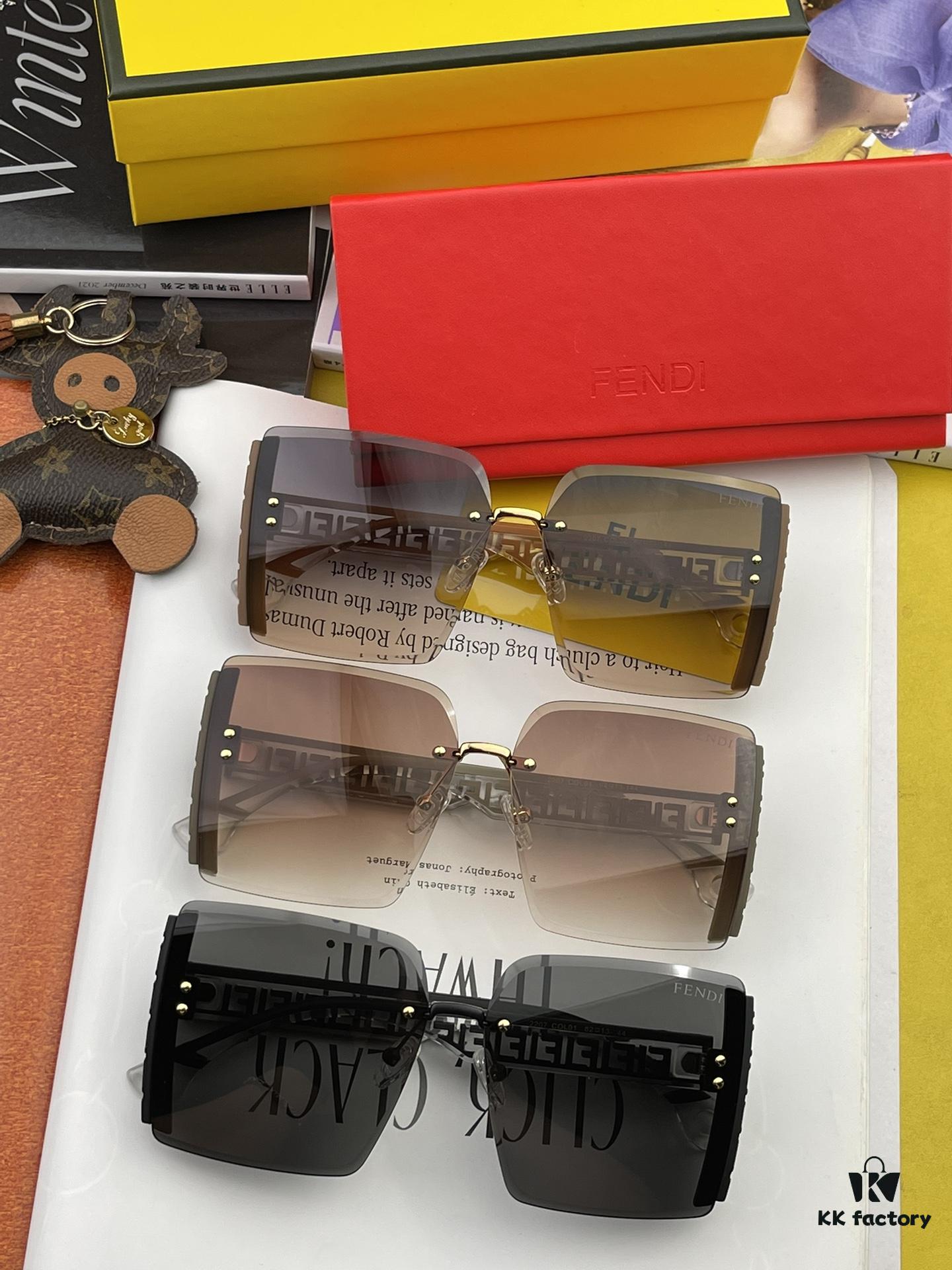 Oversized Square Fendi 2023 Spring New Arrival Sunglasses Frame Popular Bestseller with FF Logo Iconic Design