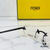 FENDI Model: FE4075 Small Diamond-Embedded Frameless Eyeglasses Sunglasses Size: 57-19-145