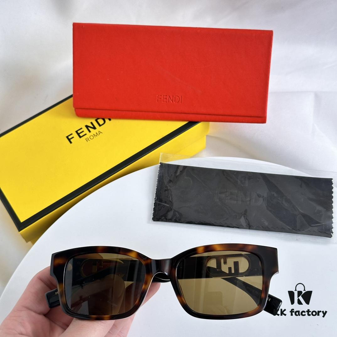 Authentic FENDI Women's Sunglasses Summer 2022 New Arrival UV Protection Anti-Glare Eyewear FE40050F