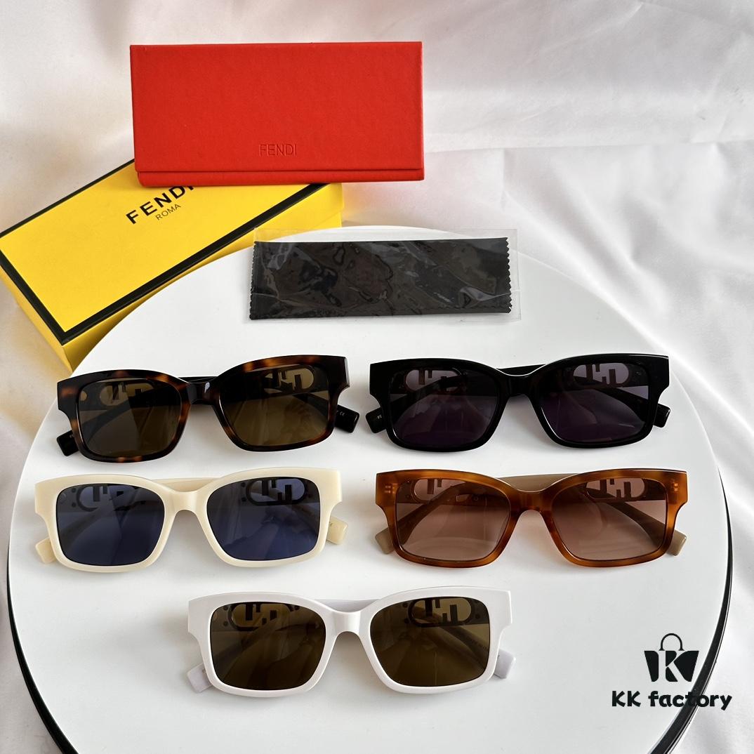 Authentic FENDI Women's Sunglasses Summer 2022 New Arrival UV Protection Anti-Glare Eyewear FE40050F
