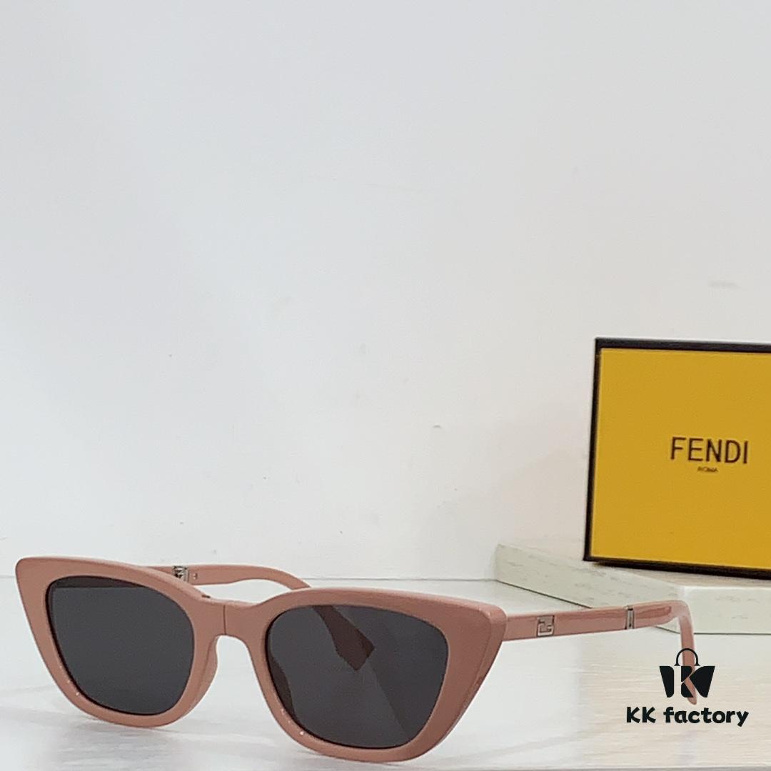 Fendi Folding Sunglasses with Logo Subtle Pattern