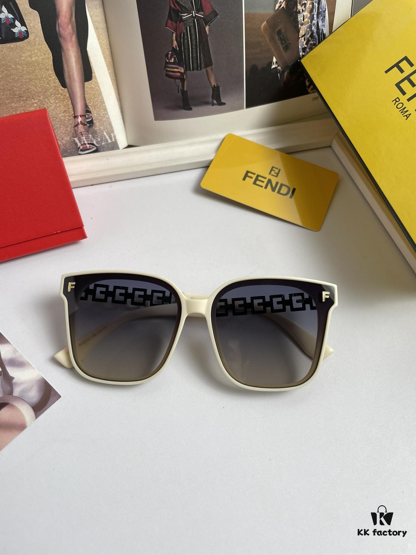 New Arrival: FENDI Women's Polarized Sunglasses with TR Frame, Imported POLAROID High-Definition Polarized Lenses, Metal Logo on Temples, Luxury Custom Design, Stylish and Elegant, Essential for Travel and Driving