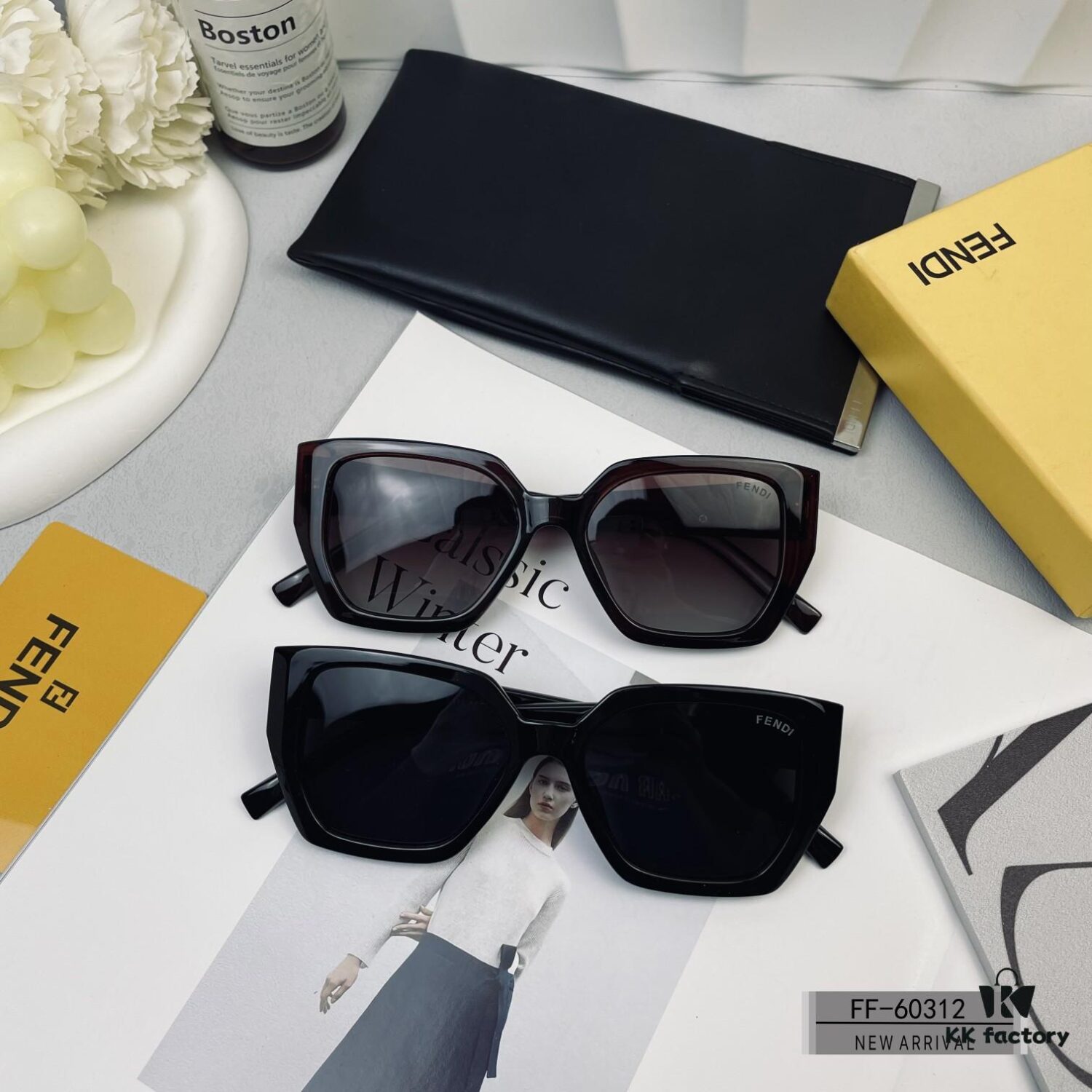 FENDI Italy | Polarized Sunglasses with TR90 Frame and POLAROID Resin Lenses