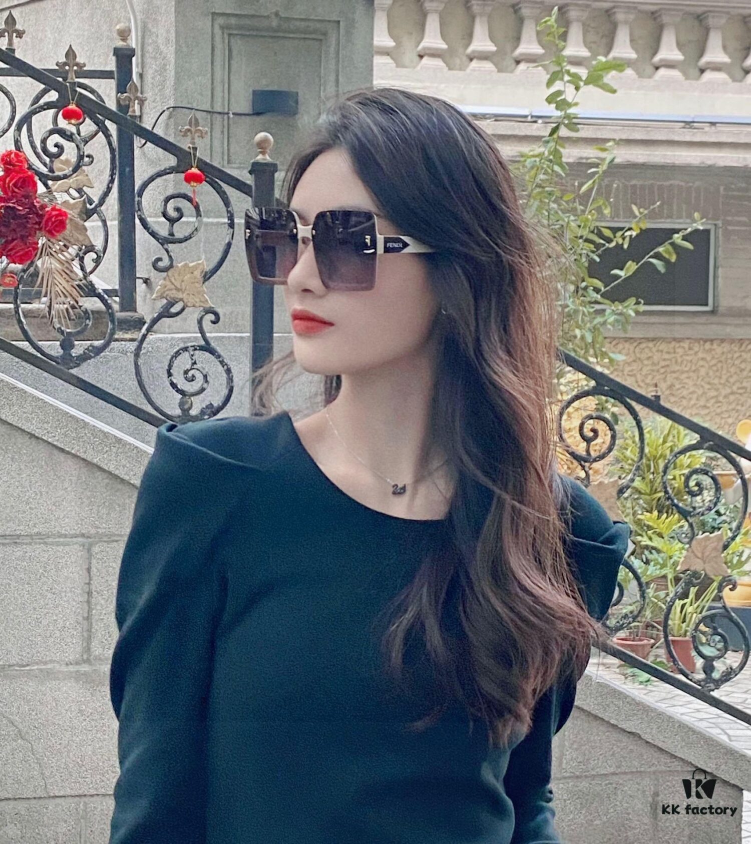 New Arrival: FENDI Women's Polarized Sunglasses, TR Frame with Imported Pola Vision HD Lenses, Metal Logo on Temples, High-End Custom Design, Stylish and Essential for Travel and Driving