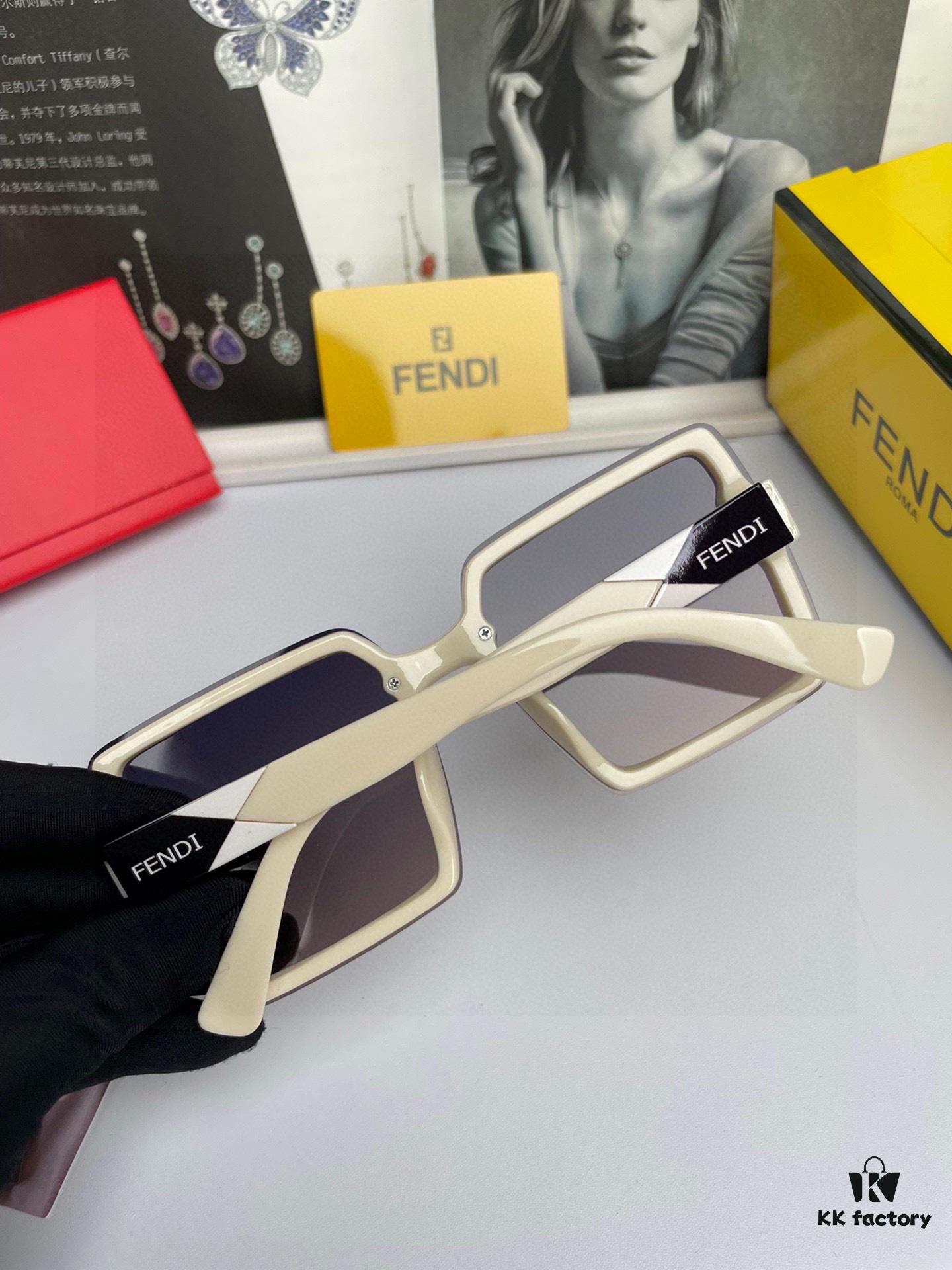New Arrival: FENDI Women's Polarized Sunglasses, TR Frame with Imported Pola Vision HD Lenses, Metal Logo on Temples, High-End Custom Design, Stylish and Essential for Travel and Driving