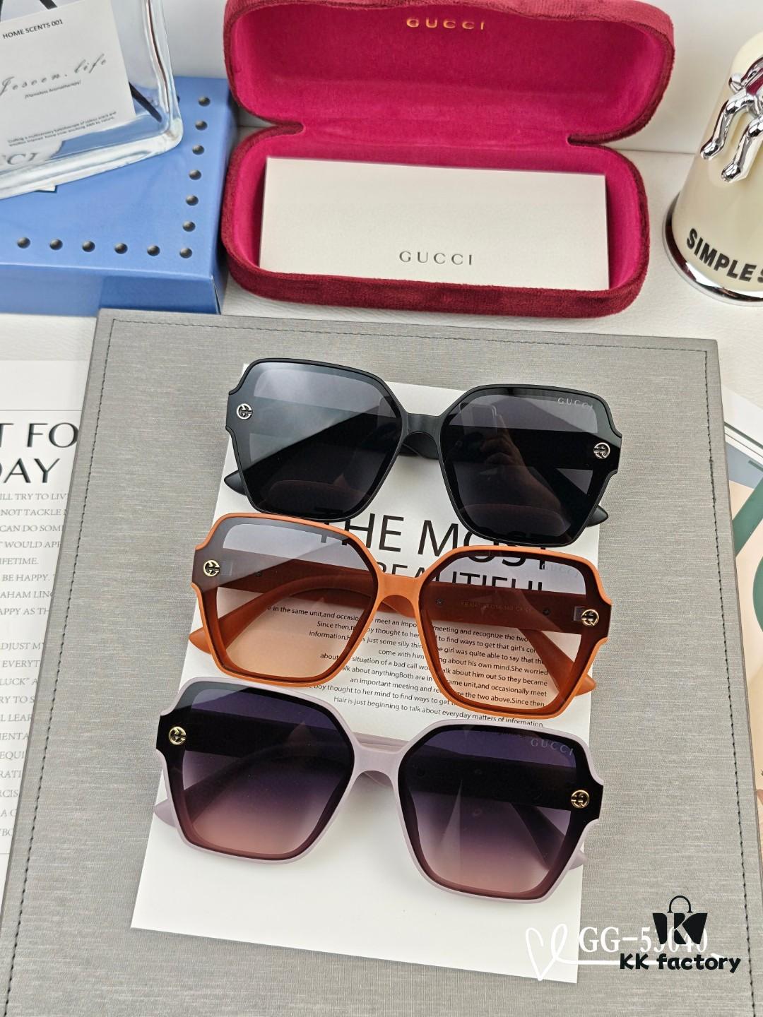 GUCCI Italy - Polarized TR Frame Sunglasses with High-Definition Resin Lenses, Lightweight and Comfortable, Model: 53040