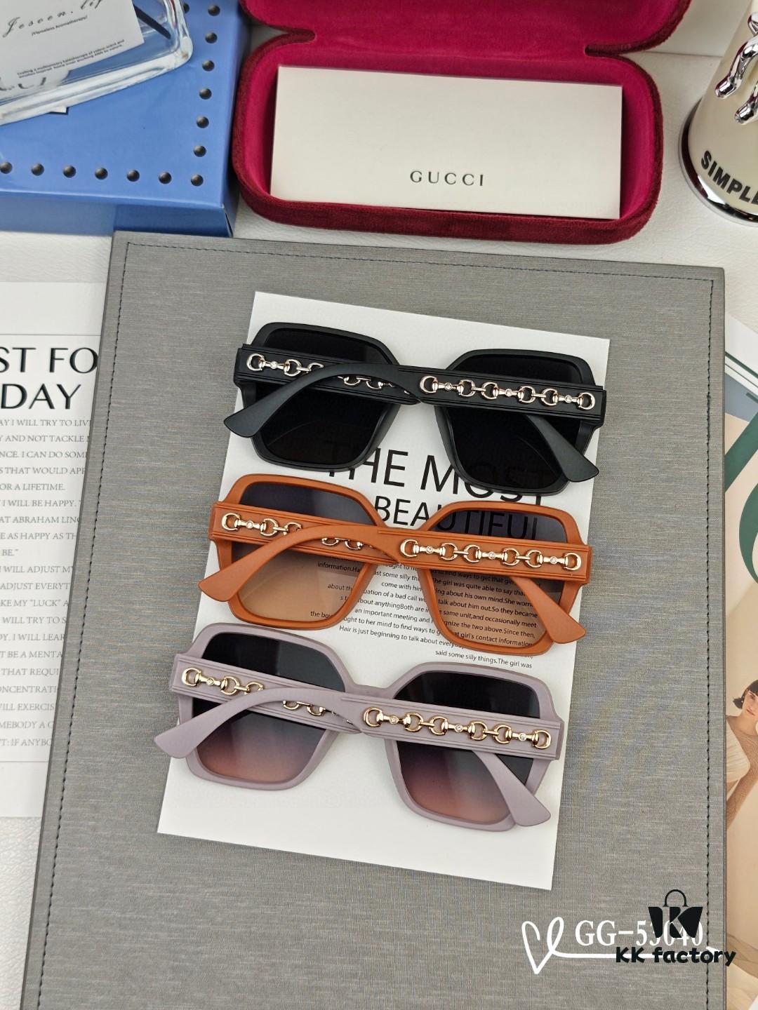 GUCCI Italy - Polarized TR Frame Sunglasses with High-Definition Resin Lenses, Lightweight and Comfortable, Model: 53040