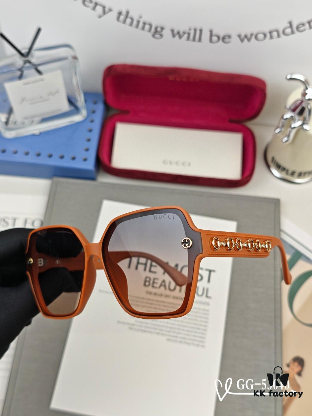 GUCCI Italy - Polarized TR Frame Sunglasses with High-Definition Resin Lenses, Lightweight and Comfortable, Model: 53040