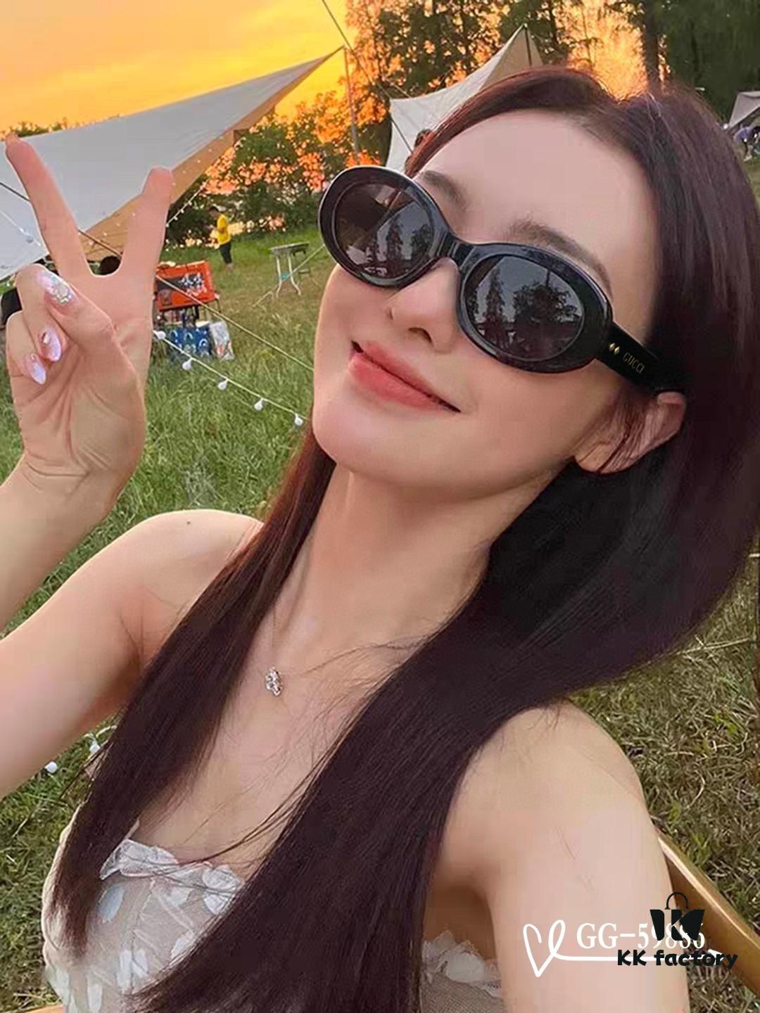 GUCCI Italy - Polarized HD Resin Lenses, Lightweight TR Frame Sunglasses, Model: 59886, Size: 57-16-148