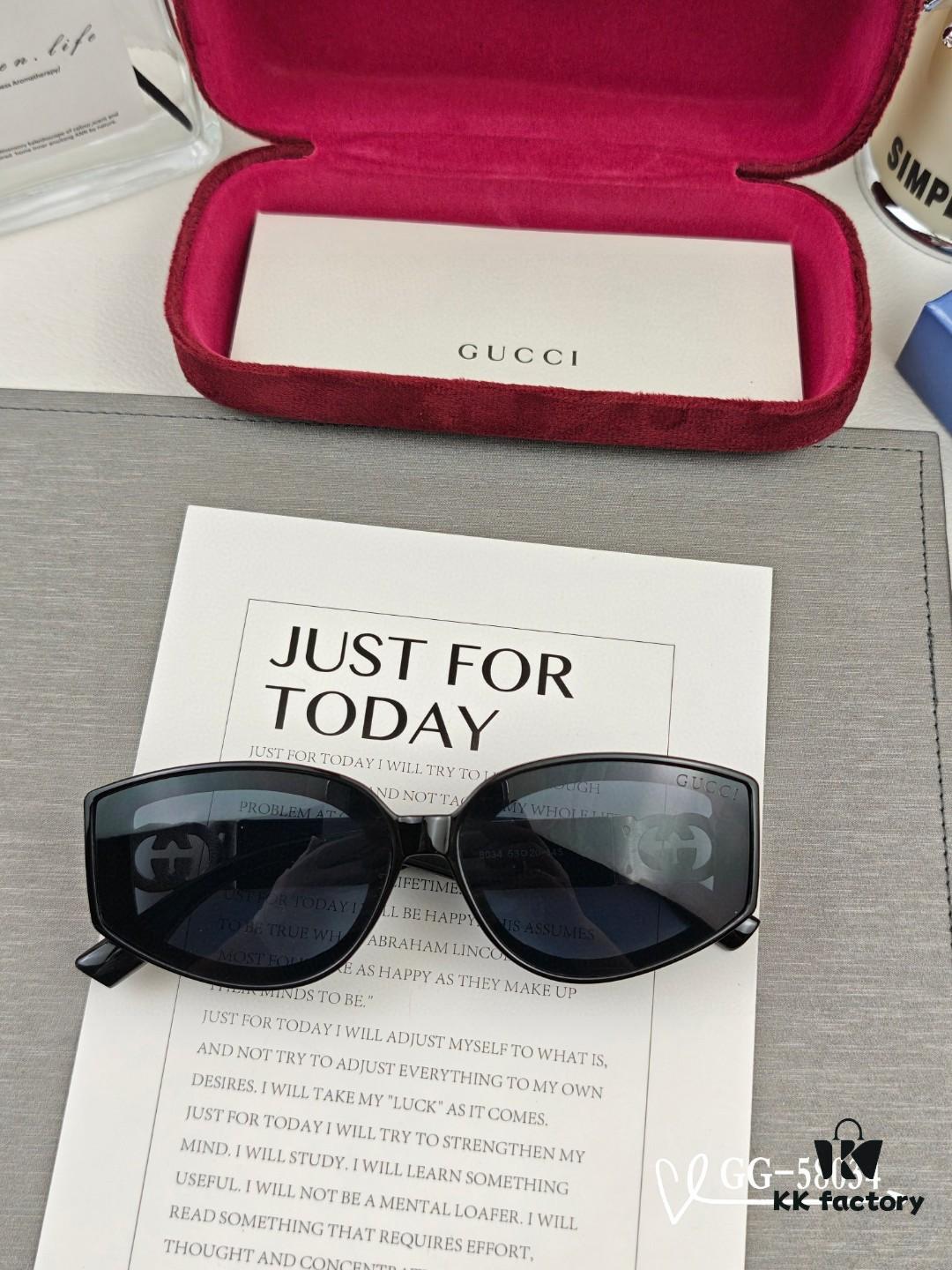 GUCCI Italy - Polarized TR Lightweight Sunglasses with HD Resin Lenses, Model: 58034, Size: 57-16-148