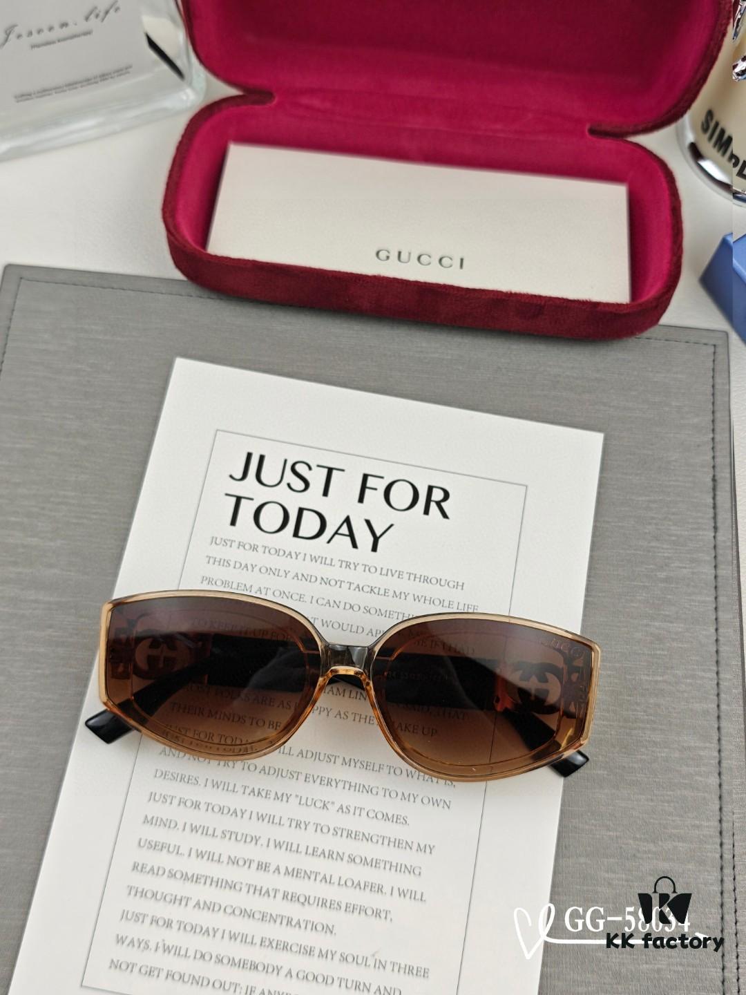 GUCCI Italy - Polarized TR Lightweight Sunglasses with HD Resin Lenses, Model: 58034, Size: 57-16-148