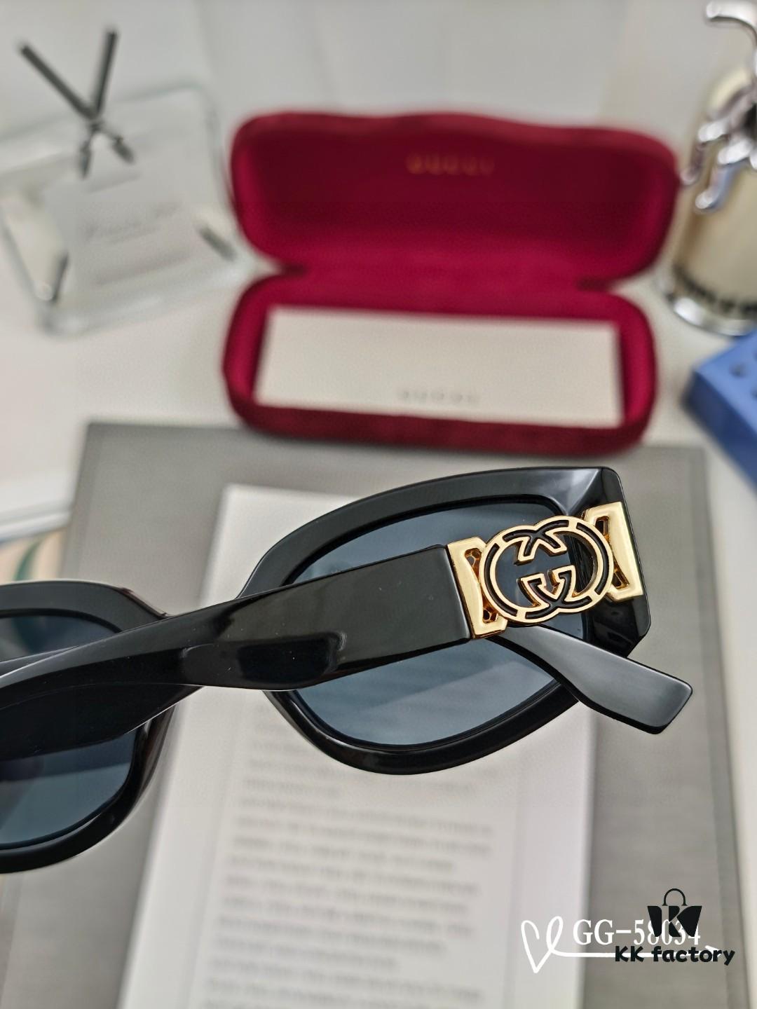 GUCCI Italy - Polarized TR Lightweight Sunglasses with HD Resin Lenses, Model: 58034, Size: 57-16-148