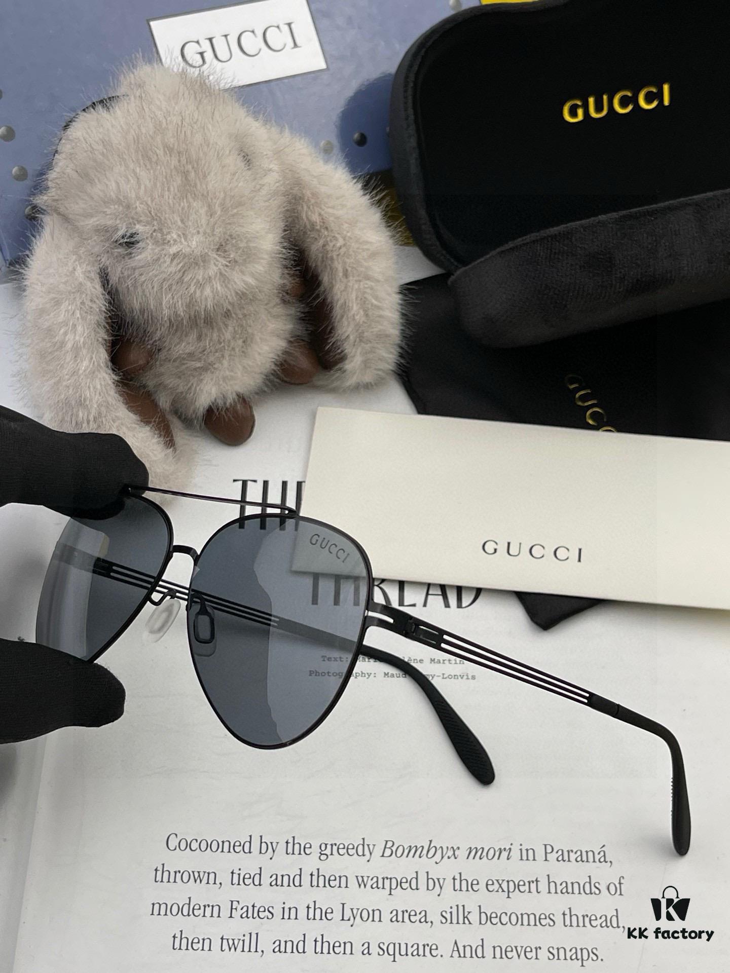 GUCCI Men's Colorful Pilot Polarized Sunglasses