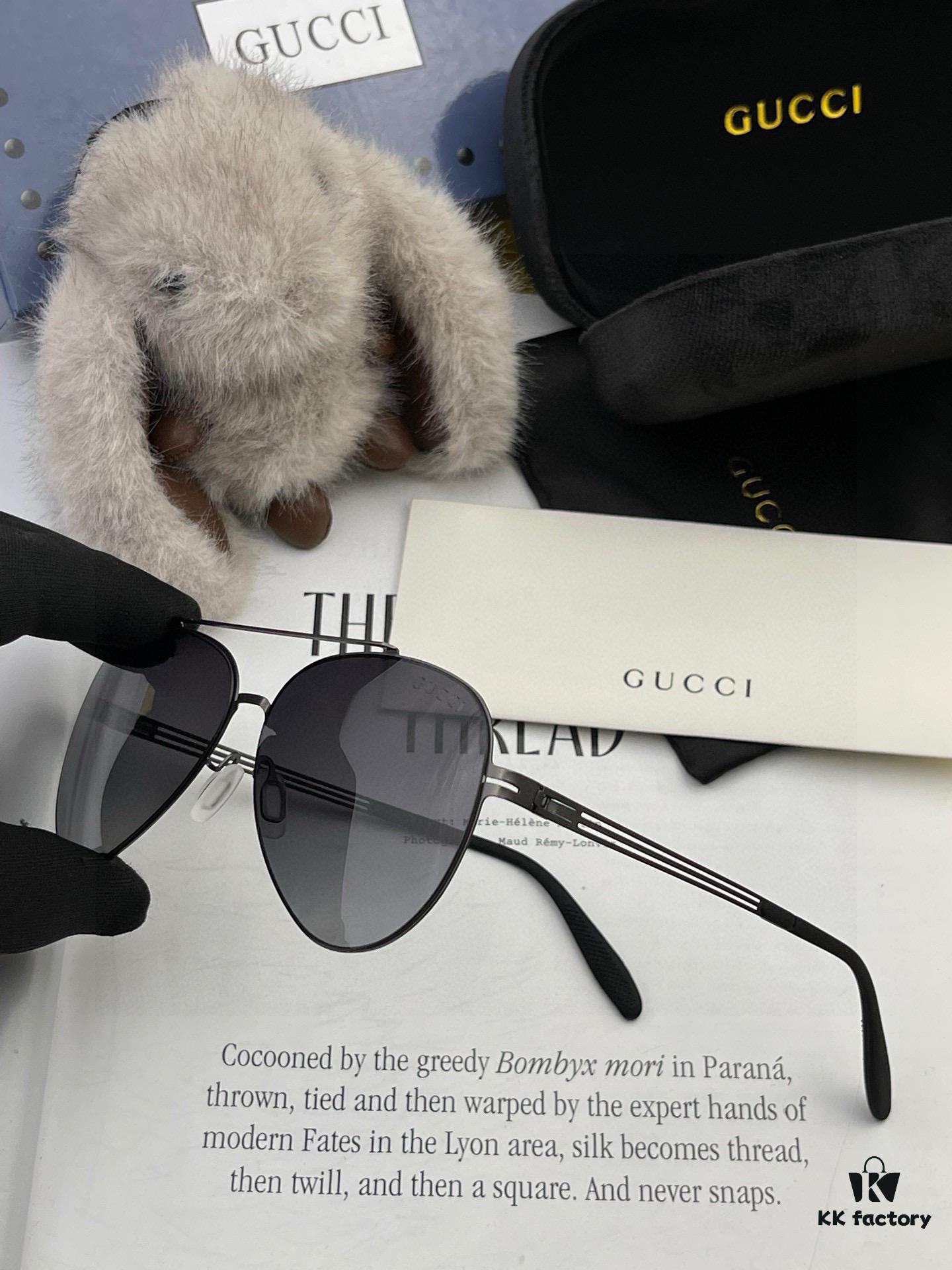 GUCCI Men's Colorful Pilot Polarized Sunglasses