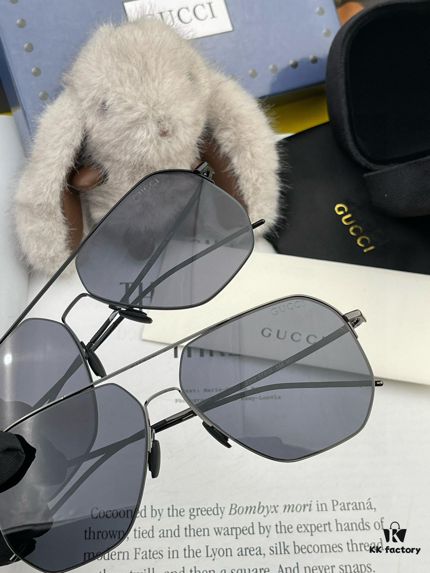 GUCCI Men's Colorful Pilot Polarized Sunglasses