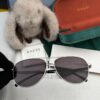 Gucci High-Quality Unisex Sunglasses, Imported Polarized Lenses by Polaroid, Aviator Style, UV Protection, Suitable for Driving and Fishing, Slimming and Stylish Design