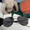 Gucci High-Quality Unisex Sunglasses, Polarized Pilot Frames with Imported Polaroid Lenses, Stylish and Slimming Aviator Design for Driving, Fishing, and Outdoor Use, Korean Fashion Style, Model: G5381