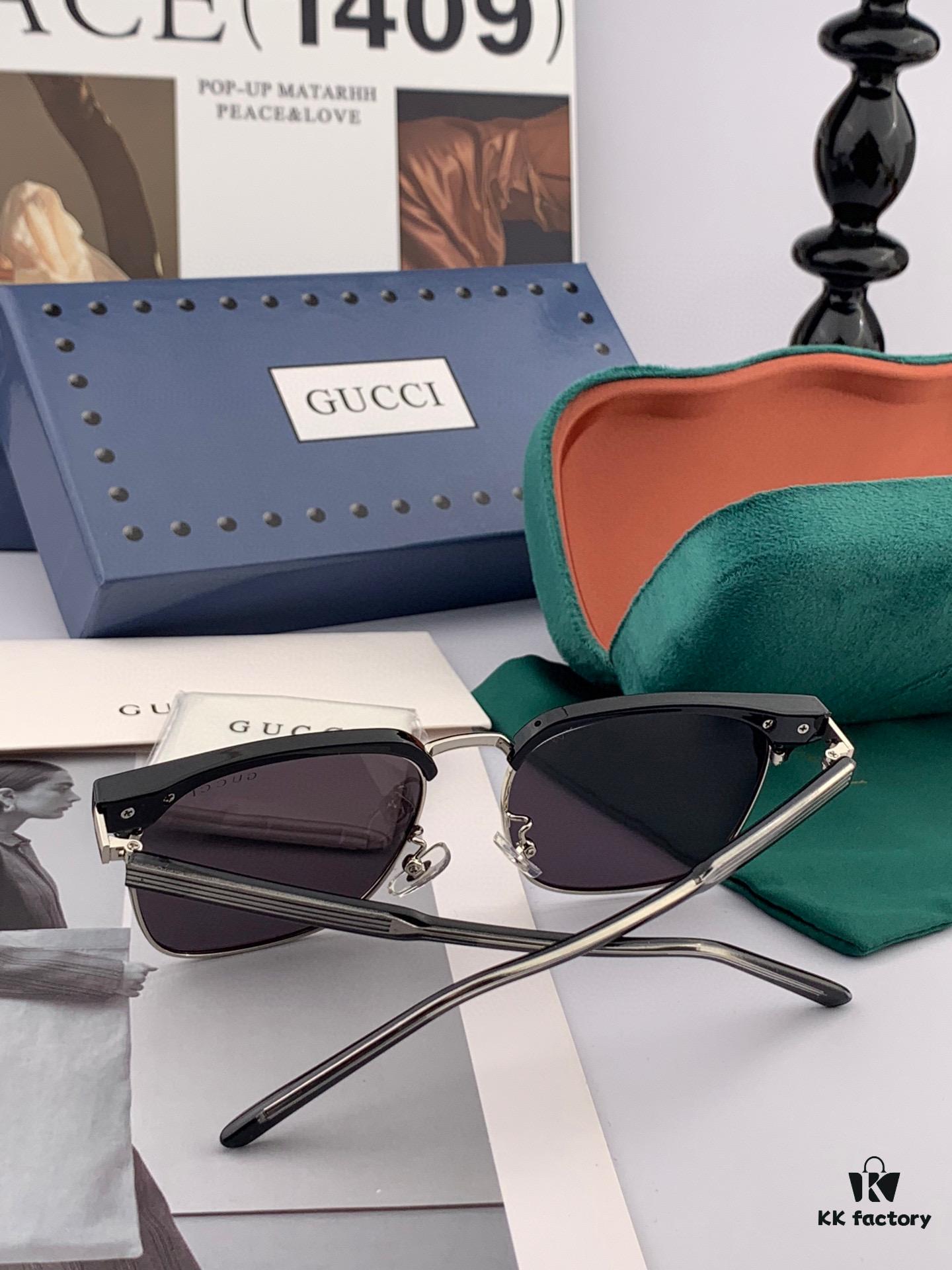 GUCCI - Polarized Sunglasses 2025 Spring New Arrival Trendy Fashion Square Frame Polarized Sunglasses High Quality Comfortable Wear Influencer Style Sunglasses for Women HD Polarized Lens