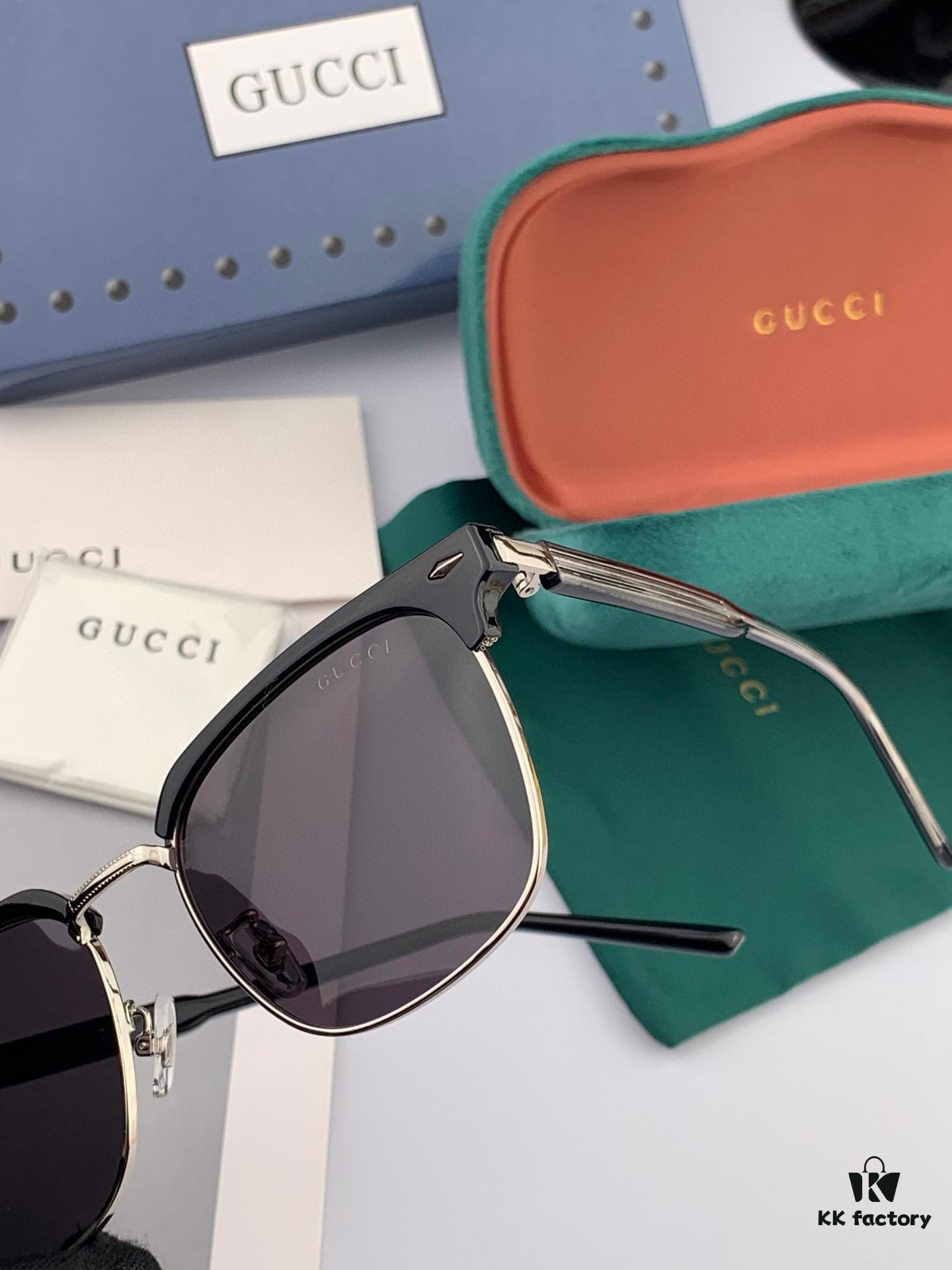 GUCCI - Polarized Sunglasses 2025 Spring New Arrival Trendy Fashion Square Frame Polarized Sunglasses High Quality Comfortable Wear Influencer Style Sunglasses for Women HD Polarized Lens