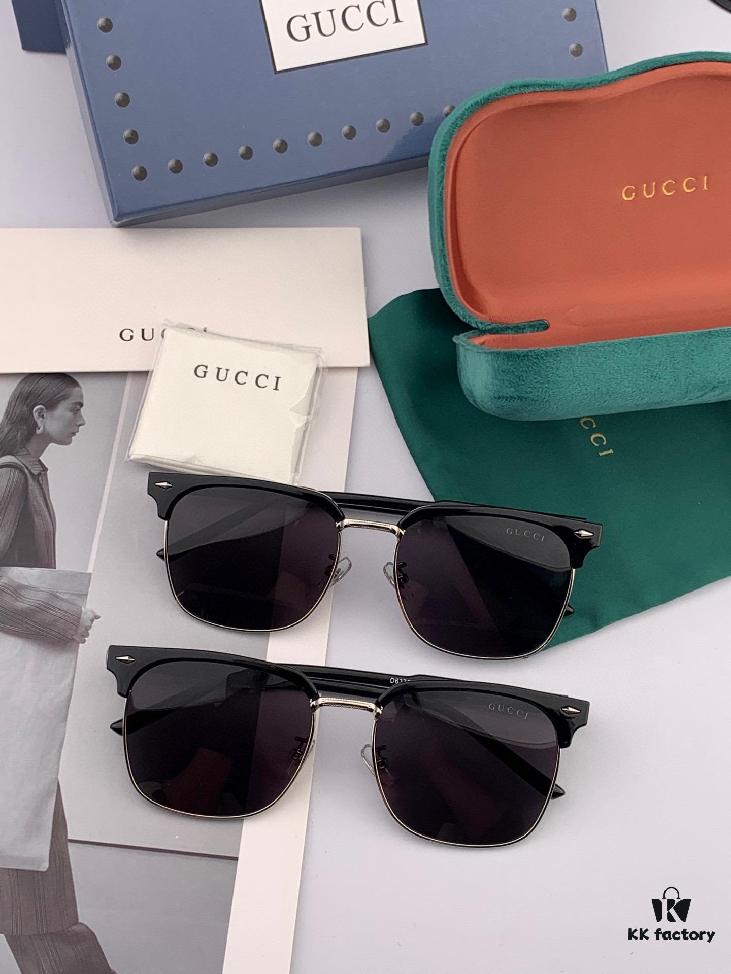 GUCCI - Polarized Sunglasses 2025 Spring New Arrival Trendy Fashion Square Frame Polarized Sunglasses High Quality Comfortable Wear Influencer Style Sunglasses for Women HD Polarized Lens