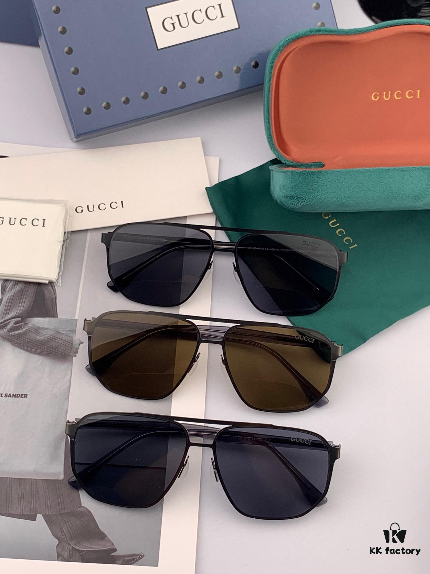 GUCCI Men's Colorful Pilot Polarized Sunglasses