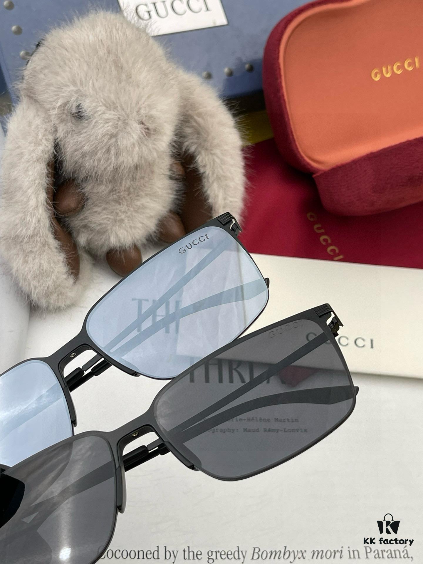 GUCCI Men's Colorful Pilot Polarized Sunglasses