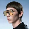 GUCCI 2025 New Unisex Polygonal Sunglasses G811, Electroplated Finish, Ultra-Lightweight and Highly Elastic Frame, Screw-Free Design, Unbreakable, High-Definition Nylon Lenses, Exquisite Craftsmanship, Original Materials, Stylish and Versatile