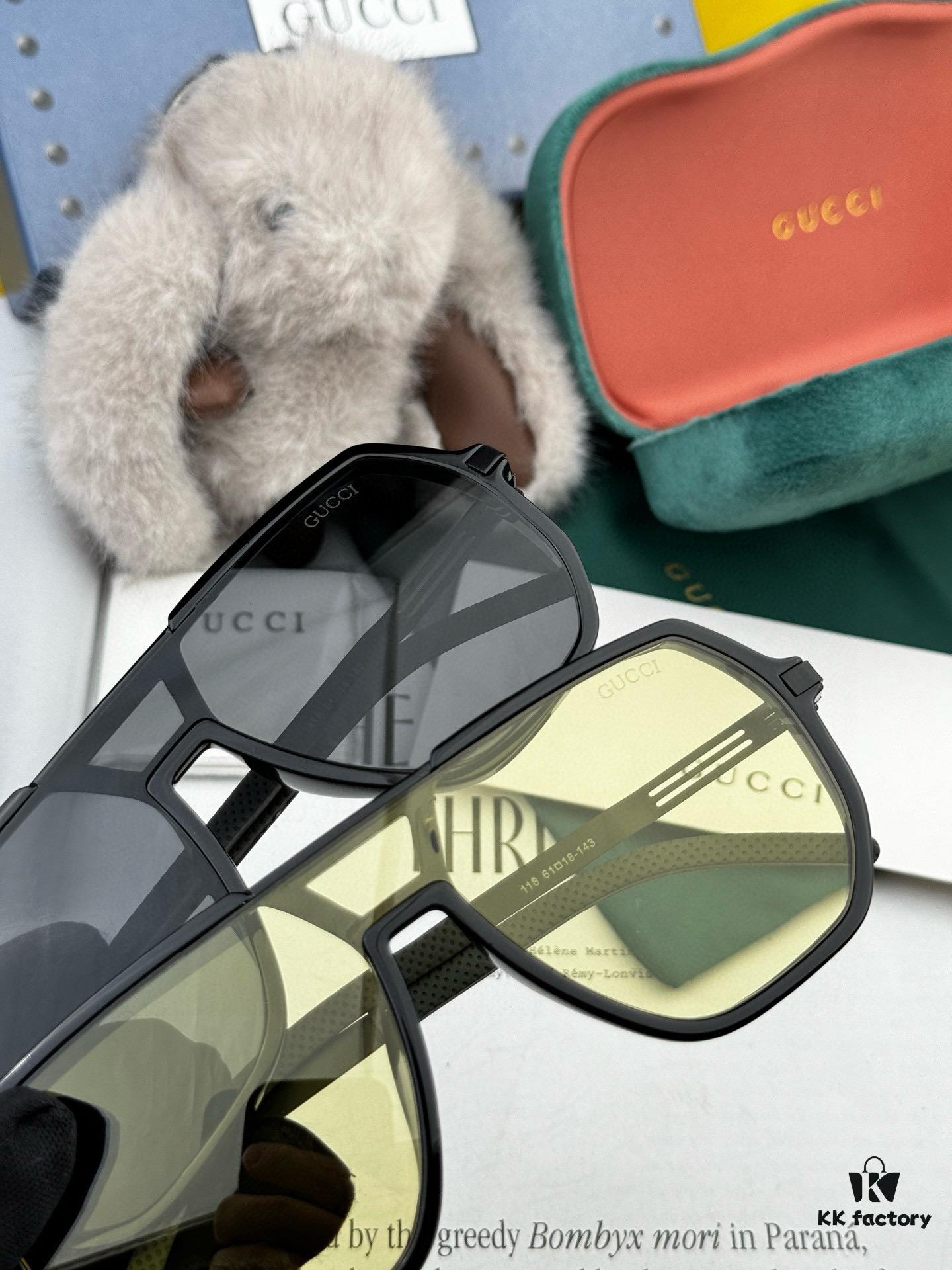 GUCCI 2025 New Unisex Polygonal Sunglasses G811, Electroplated Finish, Ultra-Lightweight and Highly Elastic Frame, Screw-Free Design, Unbreakable, High-Definition Nylon Lenses, Exquisite Craftsmanship, Original Materials, Stylish and Versatile