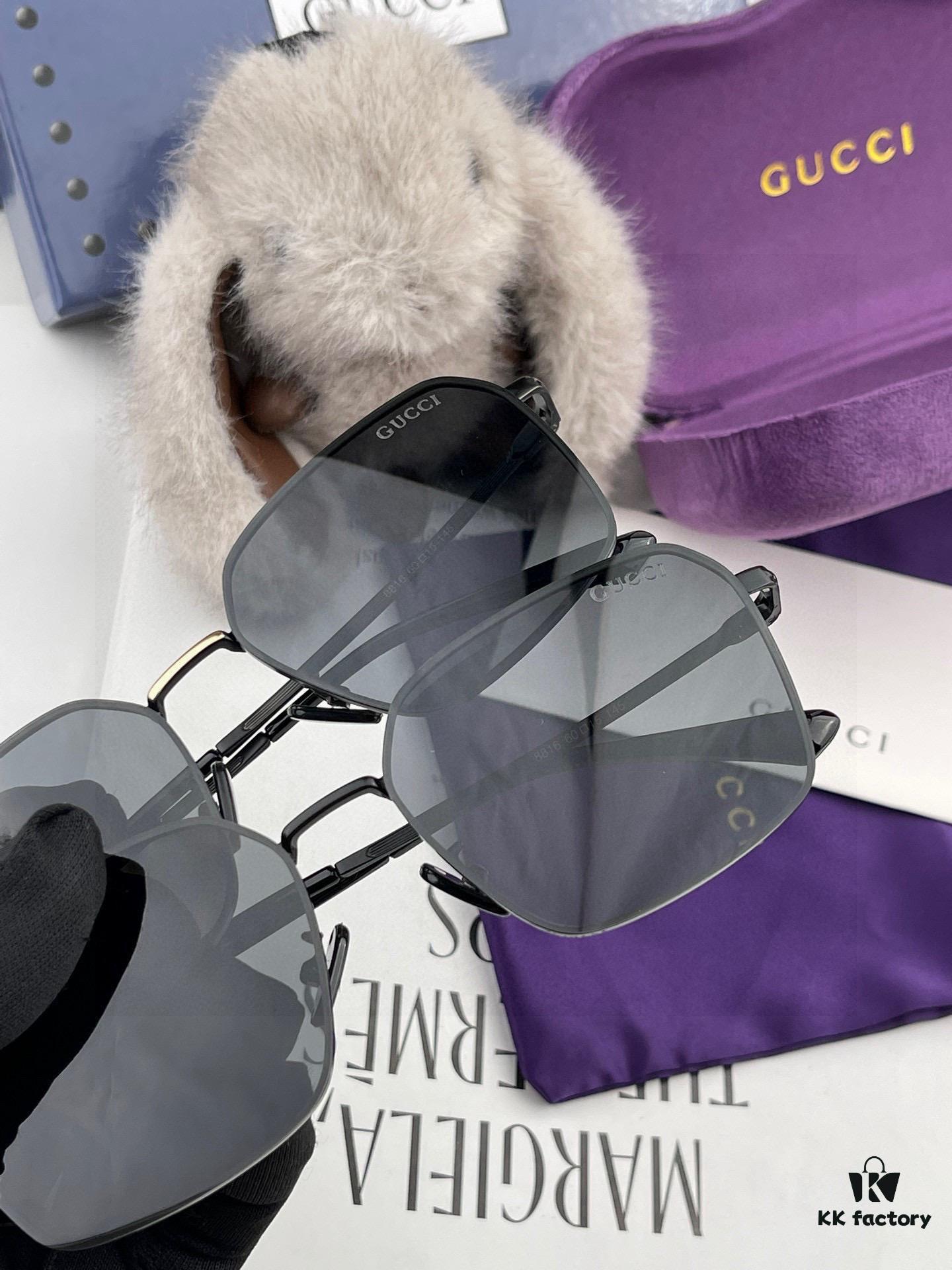 GUCCI Men's Colorful Pilot Polarized Sunglasses