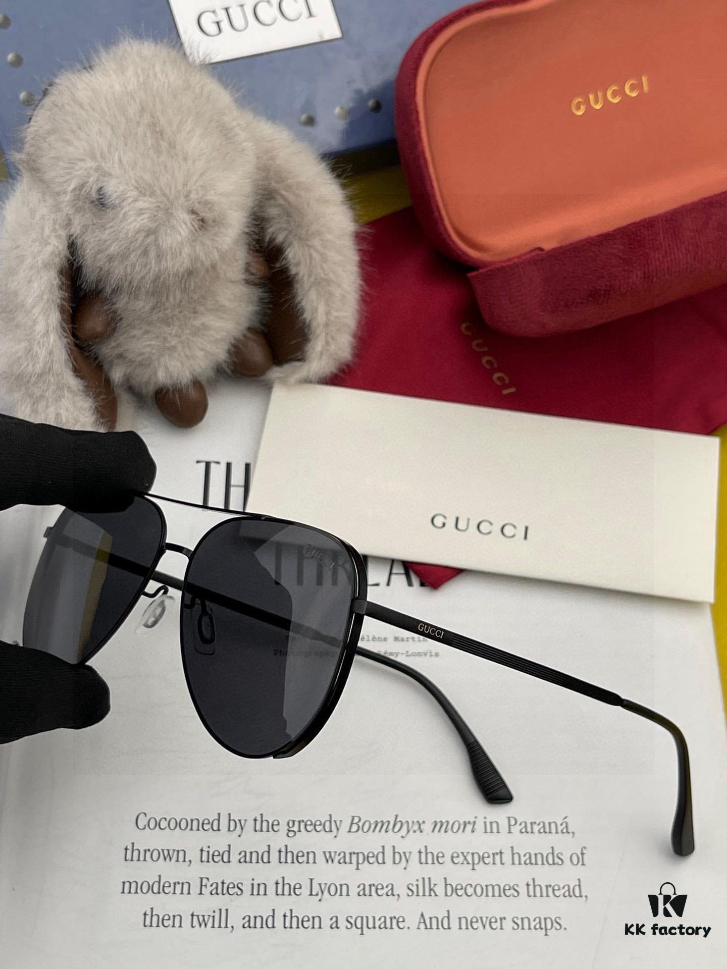 GUCCI Men's Colorful Pilot Polarized Sunglasses