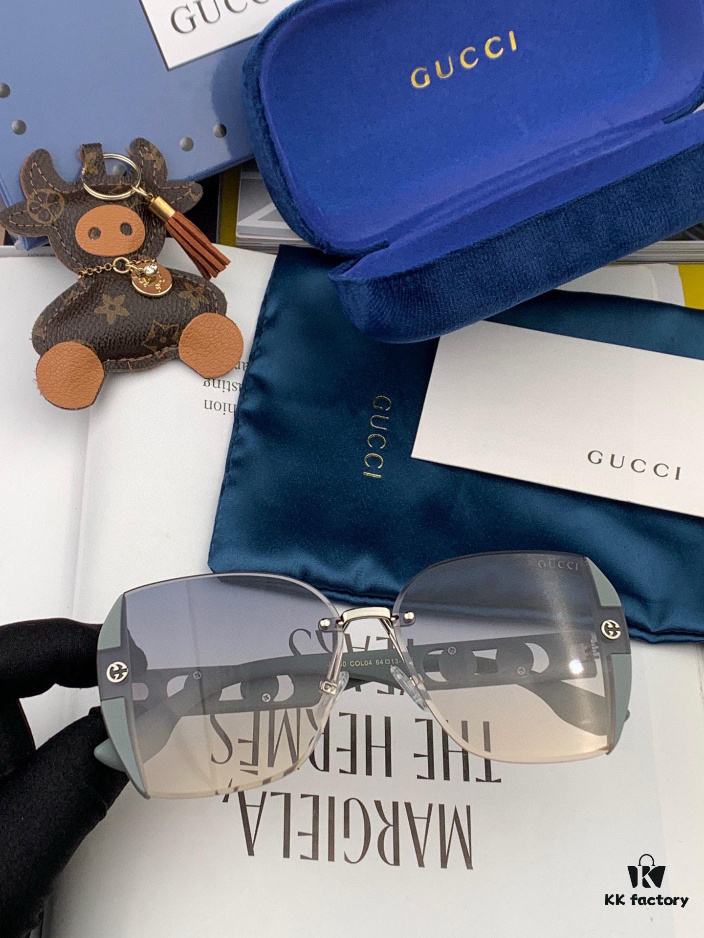 【GUCCI】2025 Spring New Arrival Trendy Fashion Square Frame Sunglasses High Quality Comfortable Wear Influencer Style Shades Model: G0296