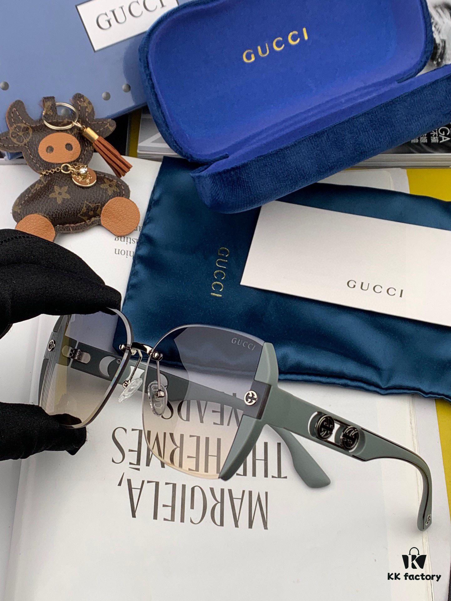 【GUCCI】2025 Spring New Arrival Trendy Fashion Square Sunglasses High Quality Comfortable Fit Influencer Style Shades Model: G0296