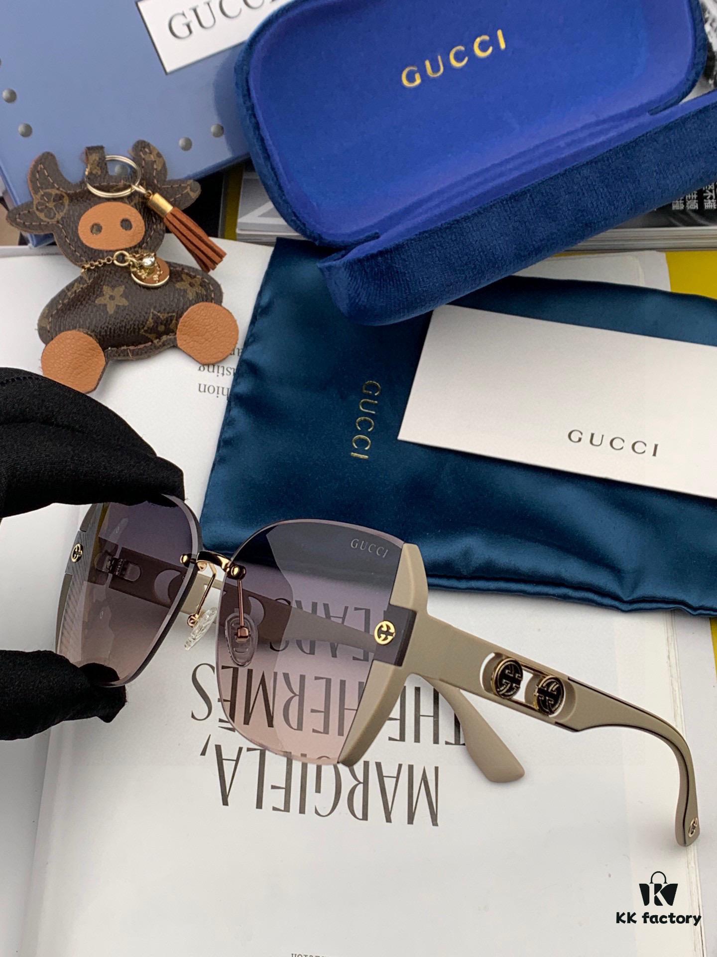 【GUCCI】2025 Spring New Arrival Trendy Fashion Square Sunglasses High Quality Comfortable Fit Influencer Style Shades Model: G0296