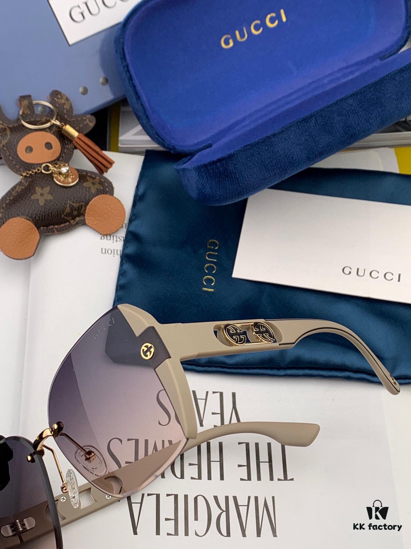 【GUCCI】2025 Spring New Arrival Trendy Fashion Square Sunglasses High Quality Comfortable Fit Influencer Style Shades Model: G0296