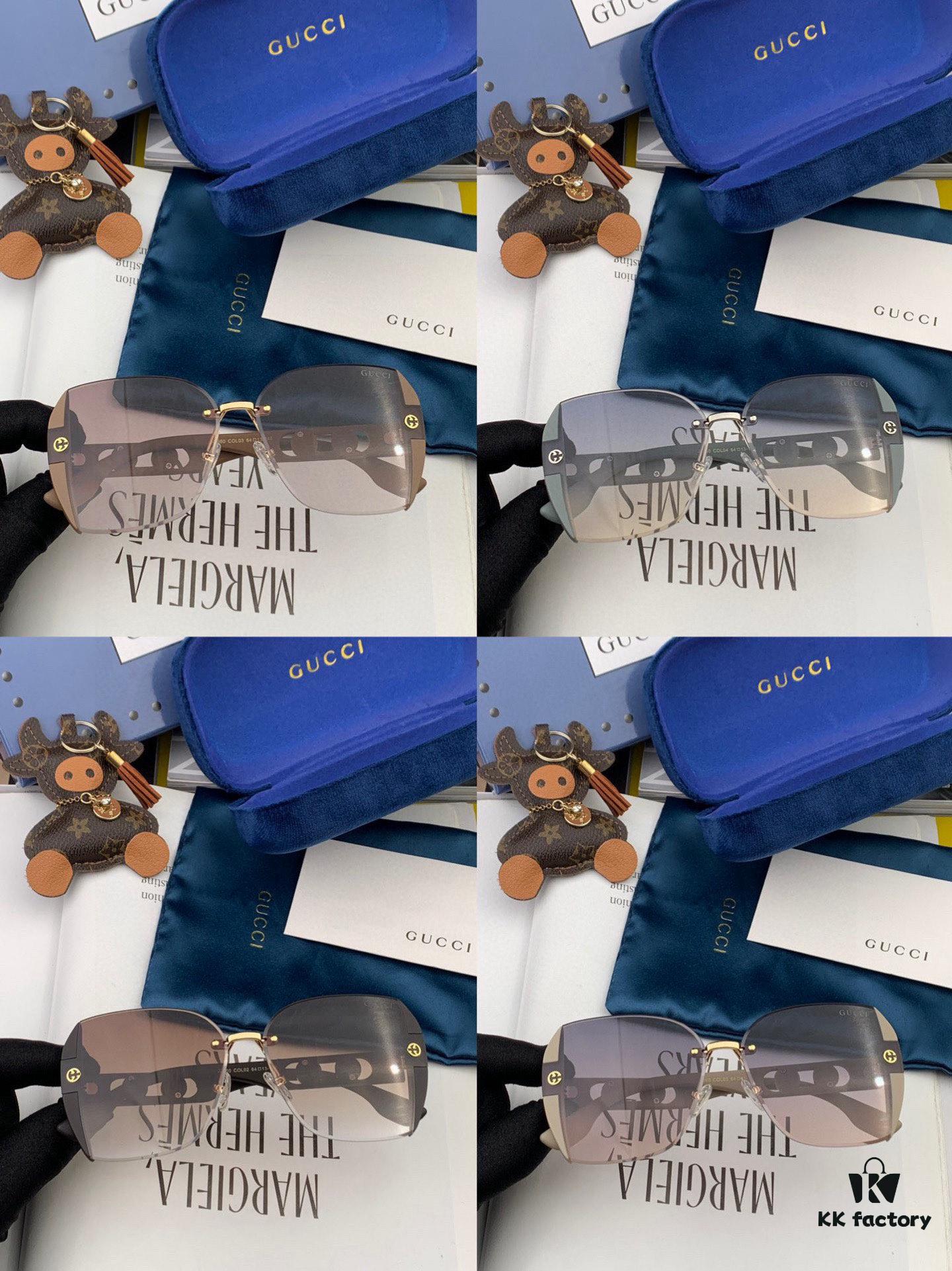 【GUCCI】2025 Spring New Arrival Trendy Fashion Square Sunglasses High Quality Comfortable Fit Influencer Style Shades Model: G0296