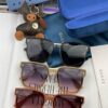 Gucci Classic Square Frame Sunglasses, Flattering on All Face Shapes, Stylish with Coats or Dresses, Nylon Polarized Lenses for UV Protection, Model: G9294