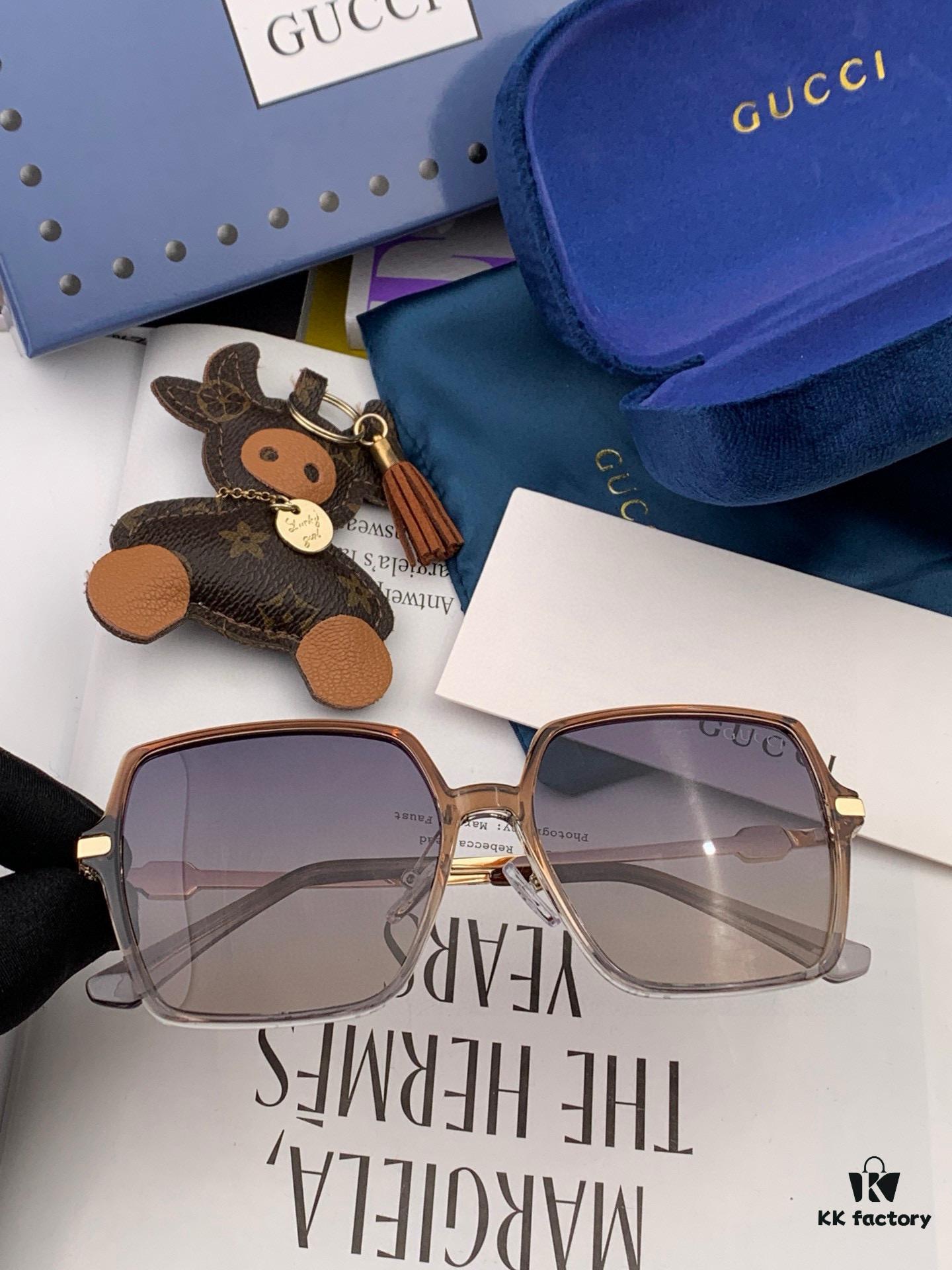 Gucci 2025 New Arrival Sunglasses, Elegant Rhinestone-Inlaid Design, Comfortable Fit, Highly Recommended - Model: G1307