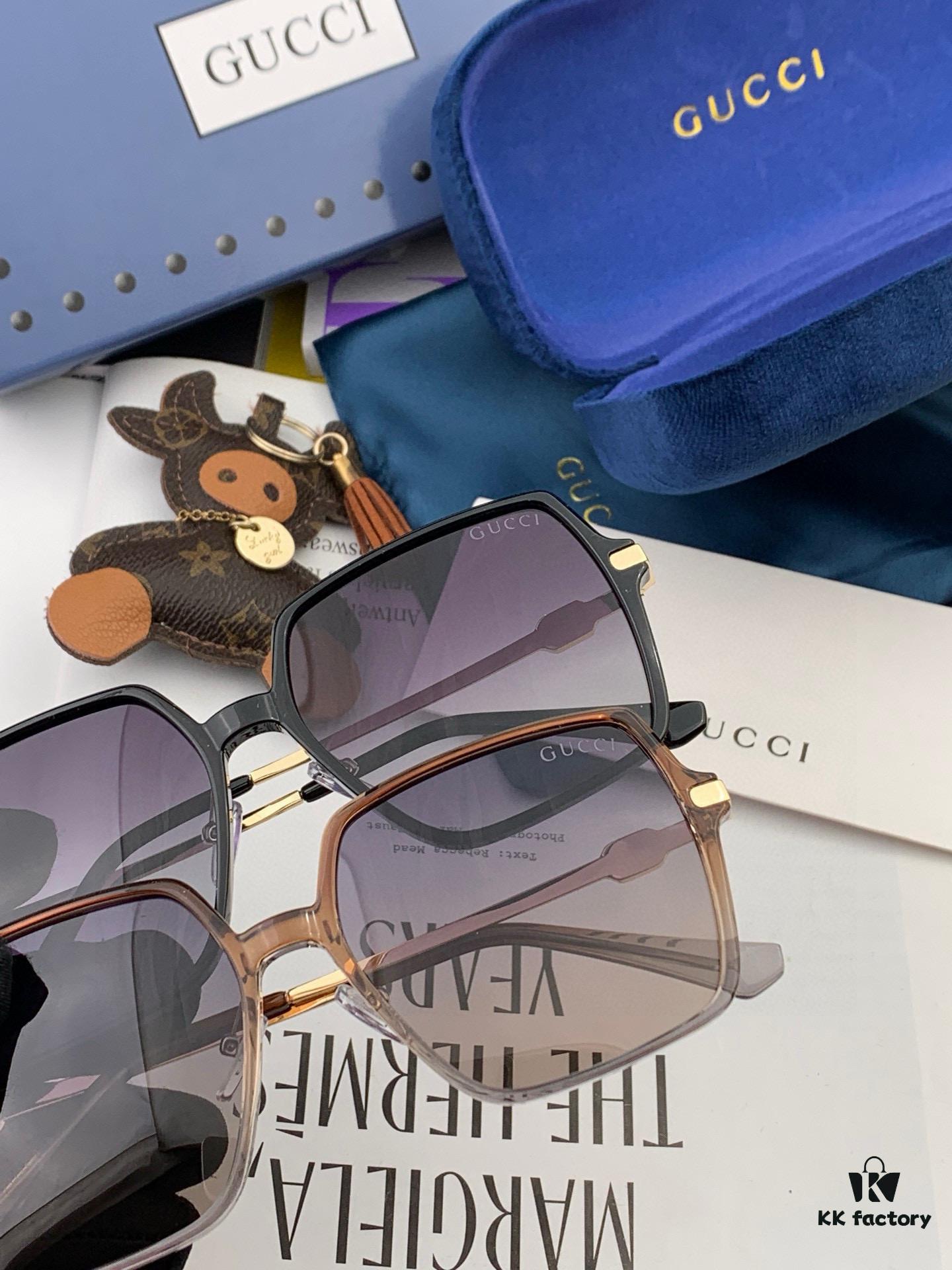 Gucci 2025 New Arrival Sunglasses, Elegant Rhinestone-Inlaid Design, Comfortable Fit, Highly Recommended - Model: G1307