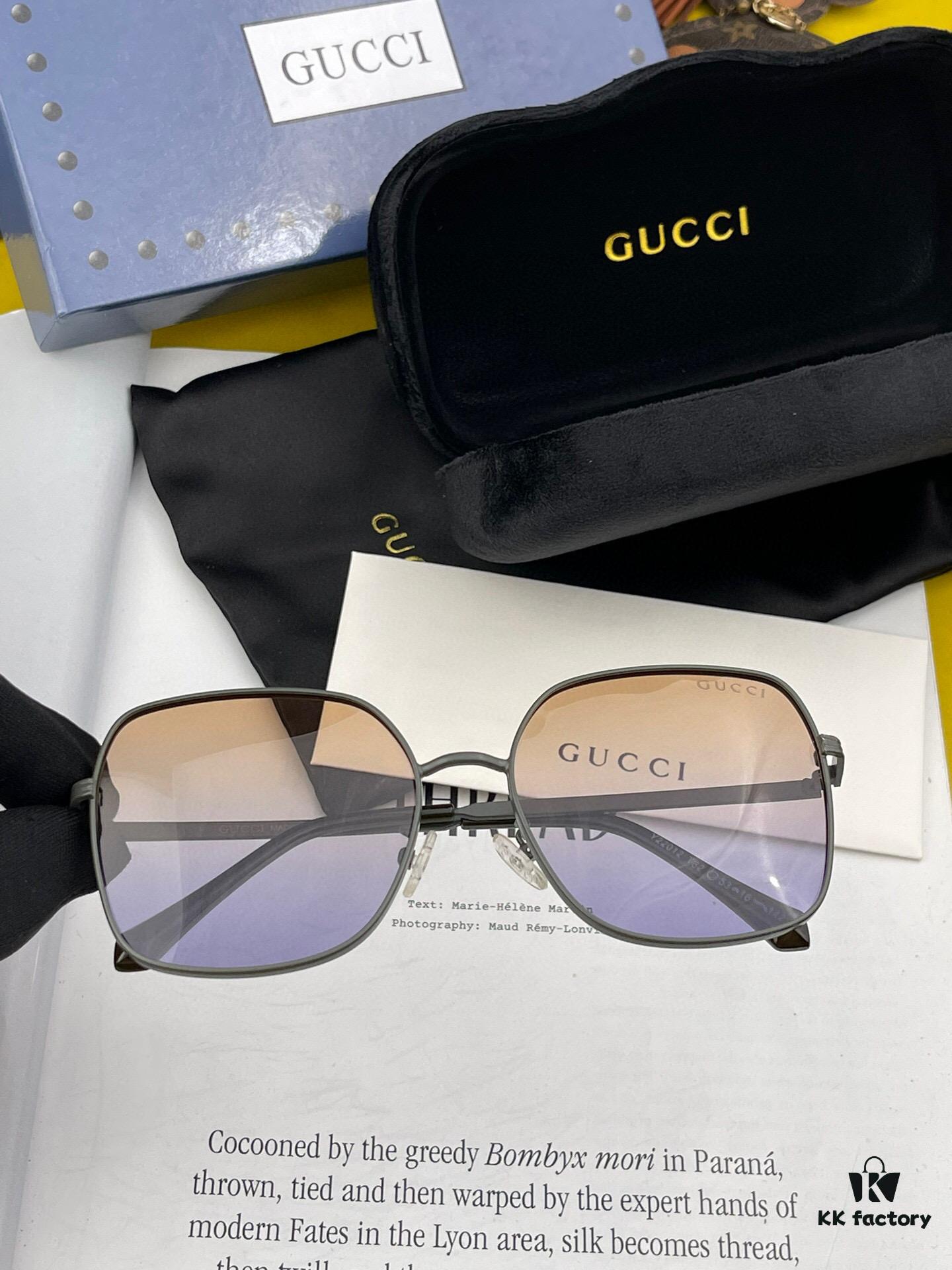 GUCCI 2025 Spring New Arrival Latest Rectangular Sunglasses, Favored by Influencers for Ultimate Style and Charm