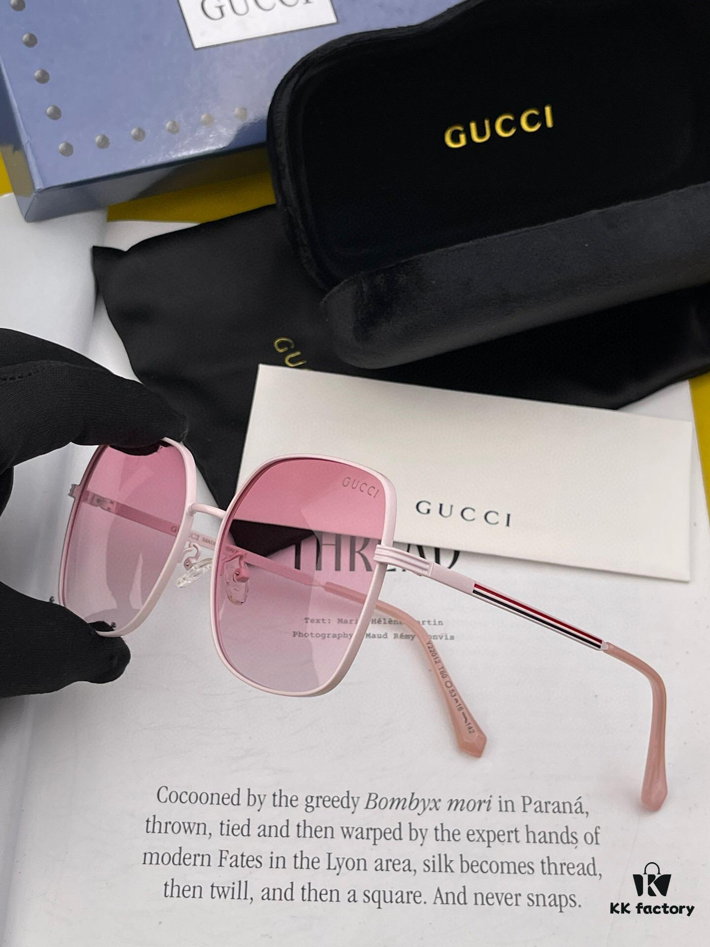 GUCCI 2025 Spring New Arrival Latest Rectangular Sunglasses, Favored by Influencers for Ultimate Style and Charm