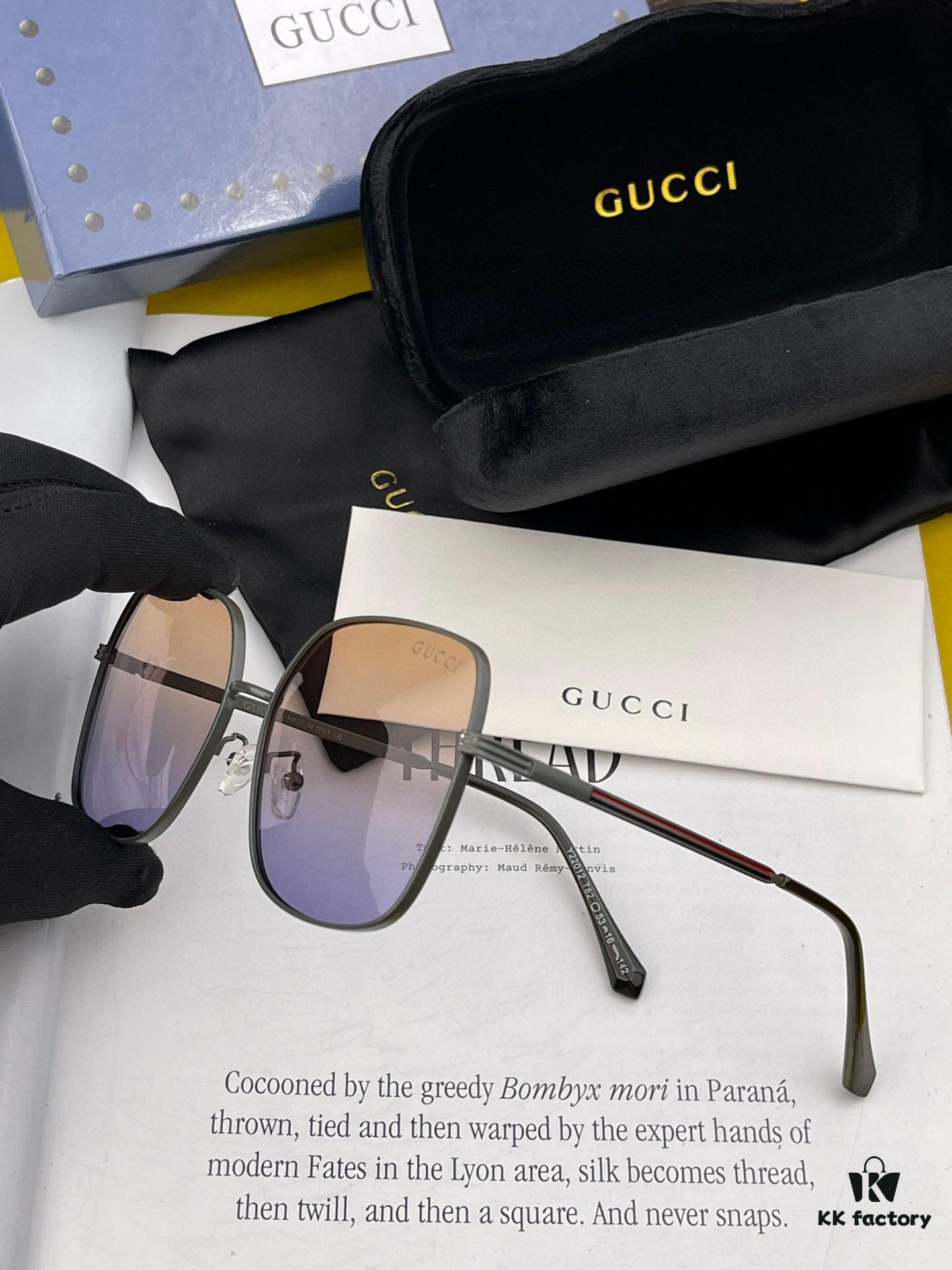 GUCCI 2025 Spring New Arrival Latest Rectangular Sunglasses, Favored by Influencers for Ultimate Style and Charm