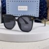 Gucci 2025 New Retro Sunglasses for Women, Large Square Frame, Slimming Design with Logo, UV Protection Unisex Sun Glasses